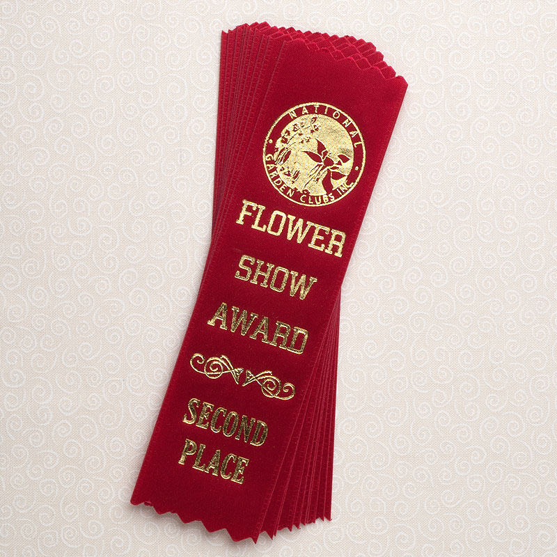 10 Pack 6" Red Second Place Red Ribbons