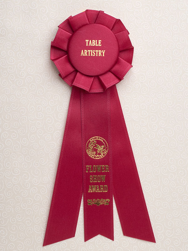 Petite Table Artistry Award Rosette