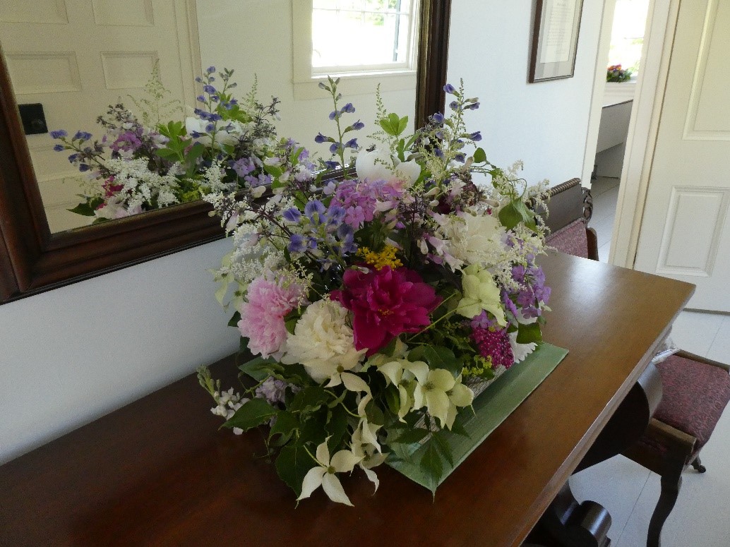 Flowers in the foyer